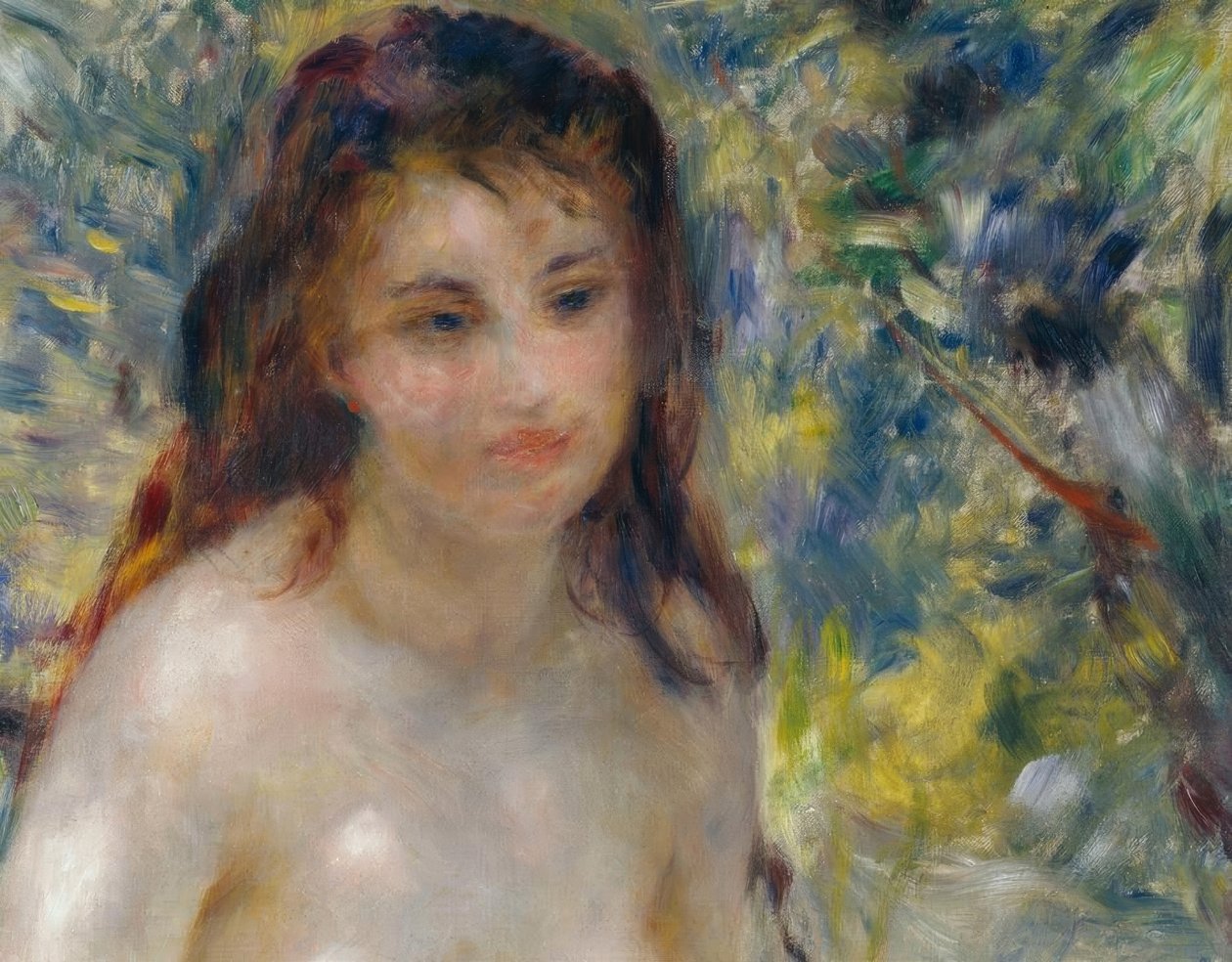 Ženské torzo na slunci od Pierre Auguste Renoir
