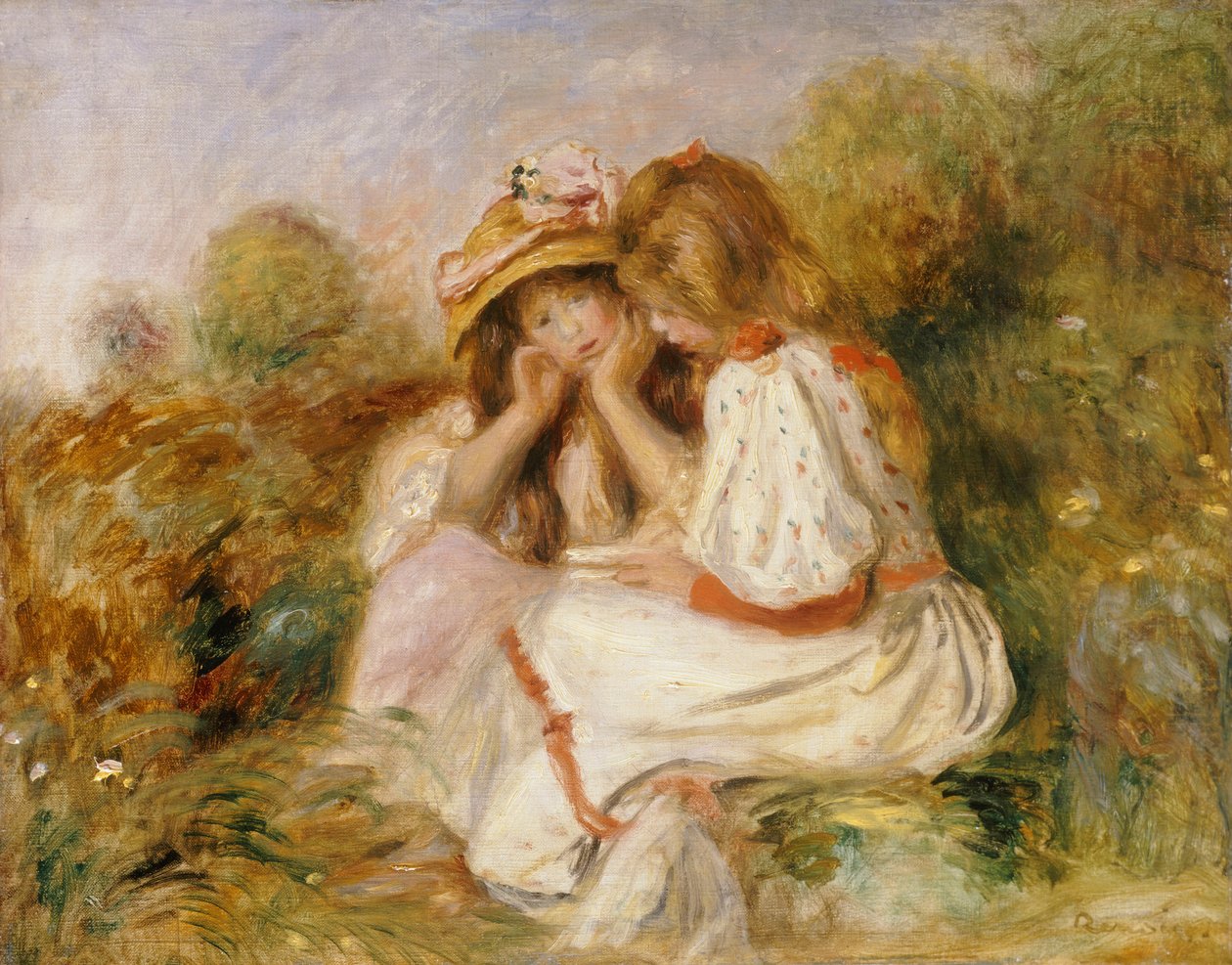Dvě dívky, kolem roku 1890 od Pierre Auguste Renoir