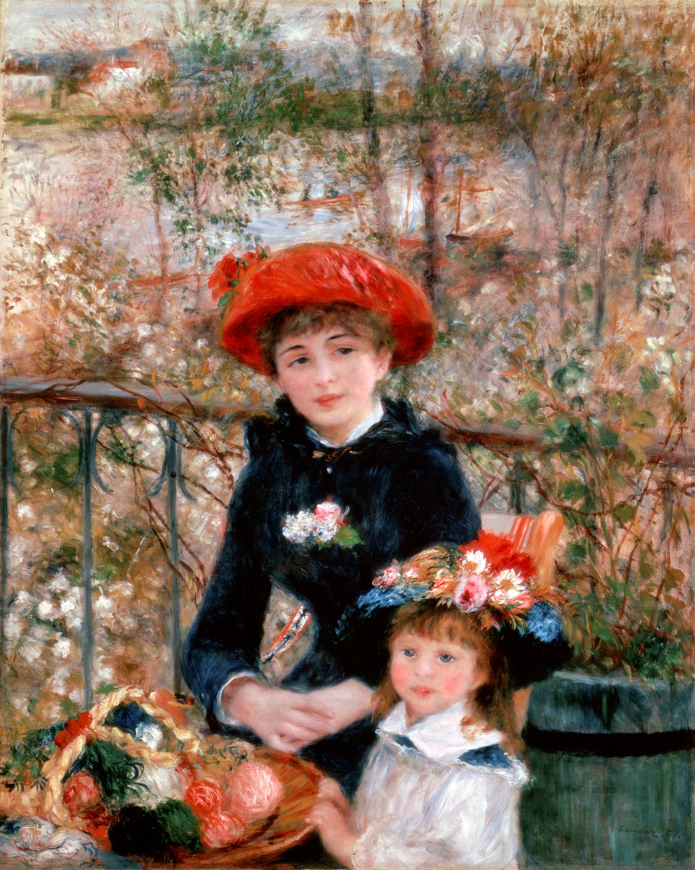 Dvě sestry na terase, 1881. od Pierre-Auguste Renoir