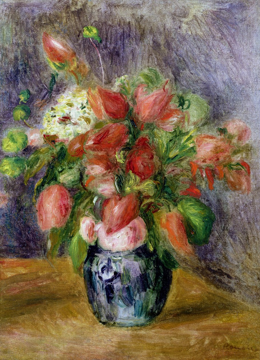 Váza s květinami, kolem roku 1909 od Pierre Auguste Renoir