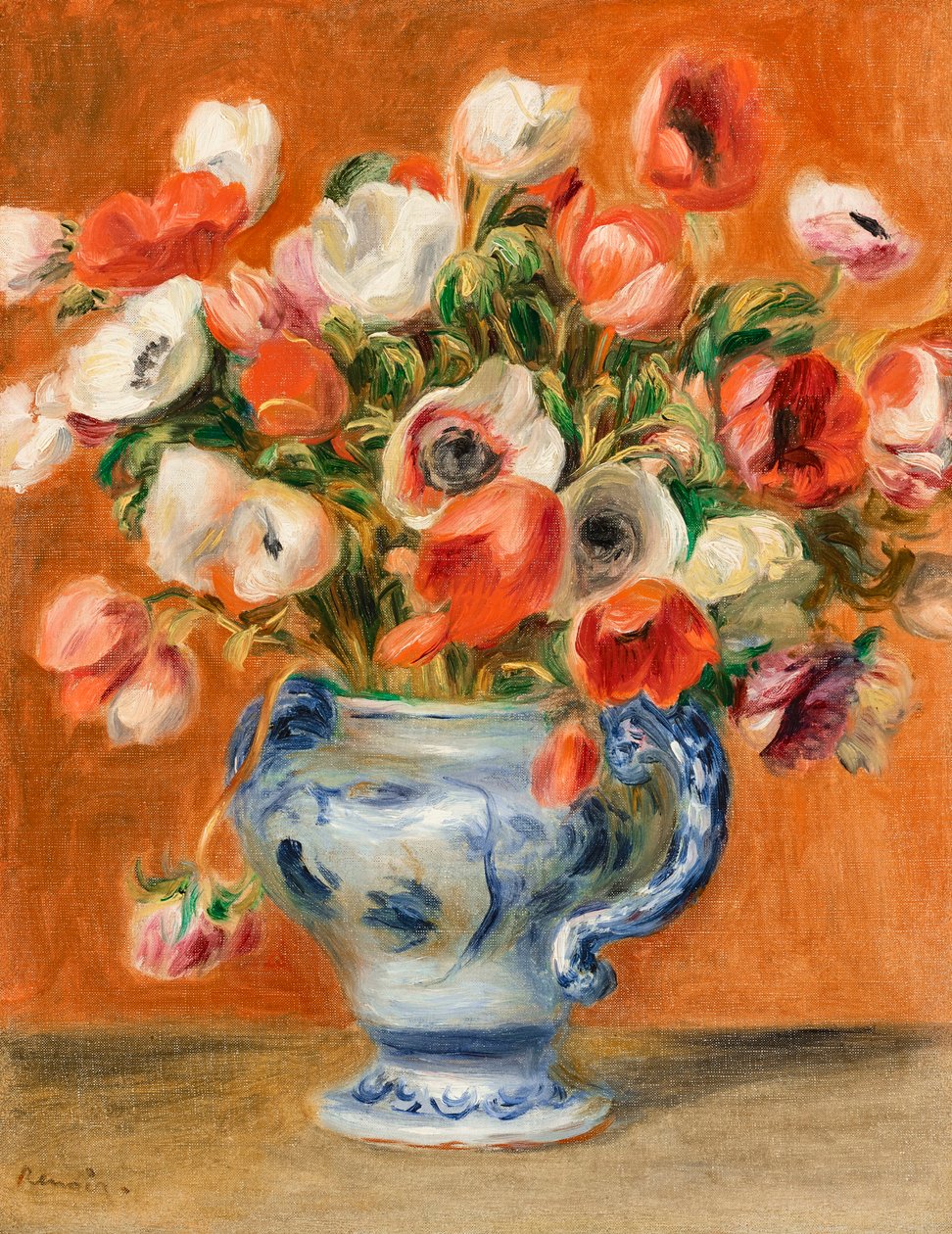 Váza se sasankami, 1890. od Pierre Auguste Renoir