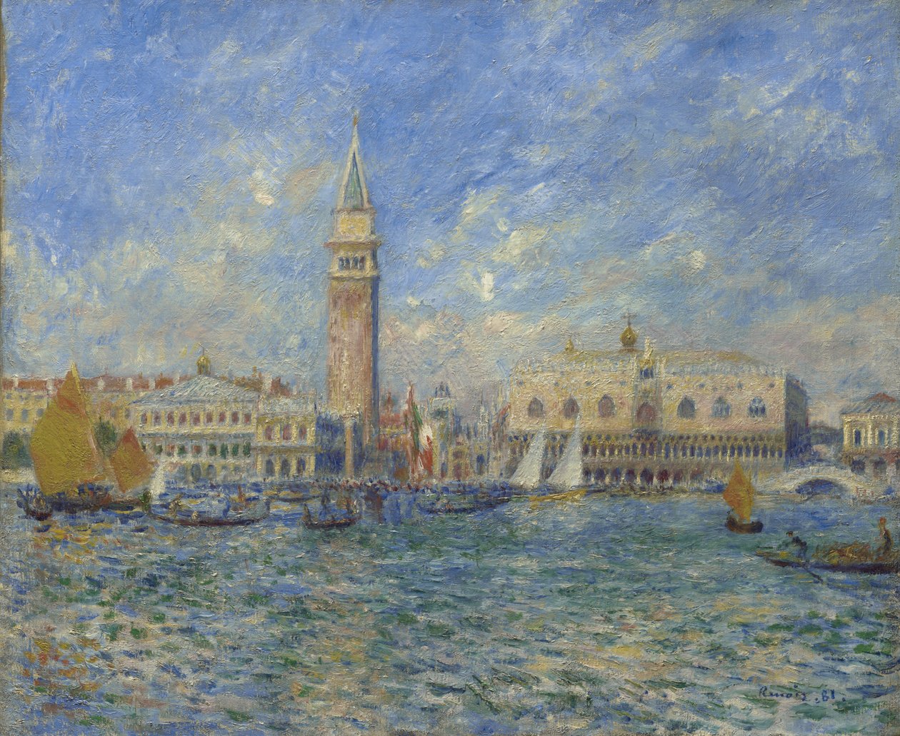 Benátky, Dóžecí palác od Pierre Auguste Renoir