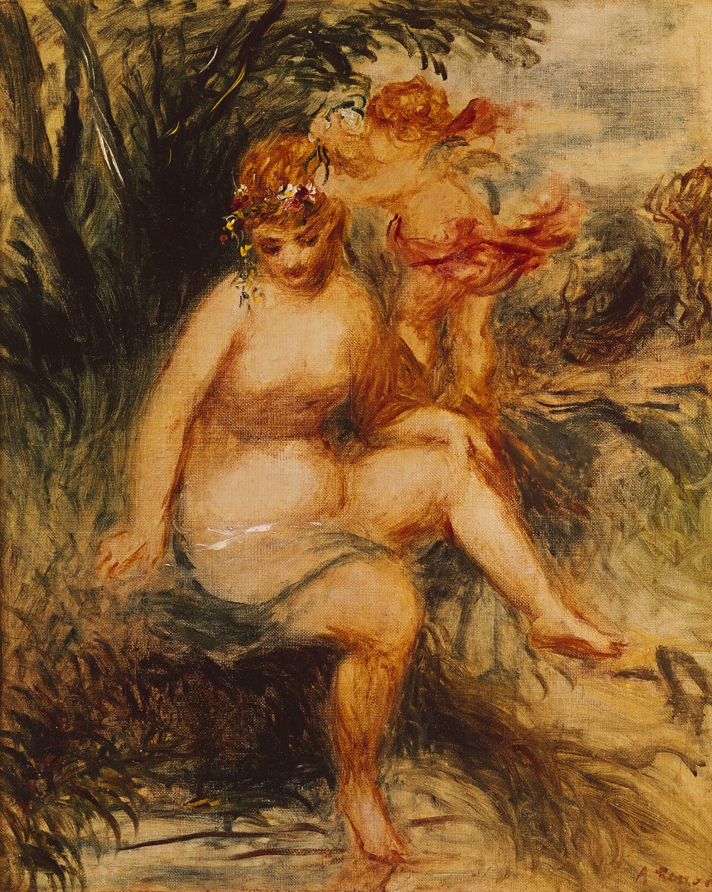 Venuše a láska od Pierre Auguste Renoir