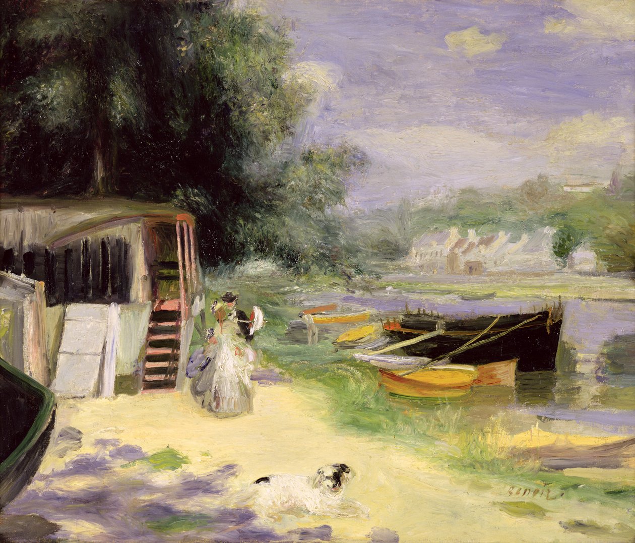 Pohled na Bougival od Pierre Auguste Renoir
