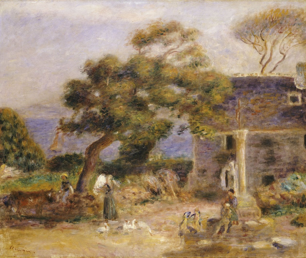 Pohled na Treboul, kolem roku 1895 od Pierre Auguste Renoir