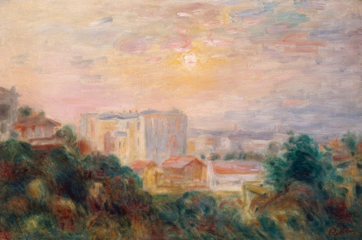 Pohled na Montmartre od Pierre Auguste Renoir
