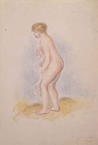 Žena Bather od Pierre Auguste Renoir