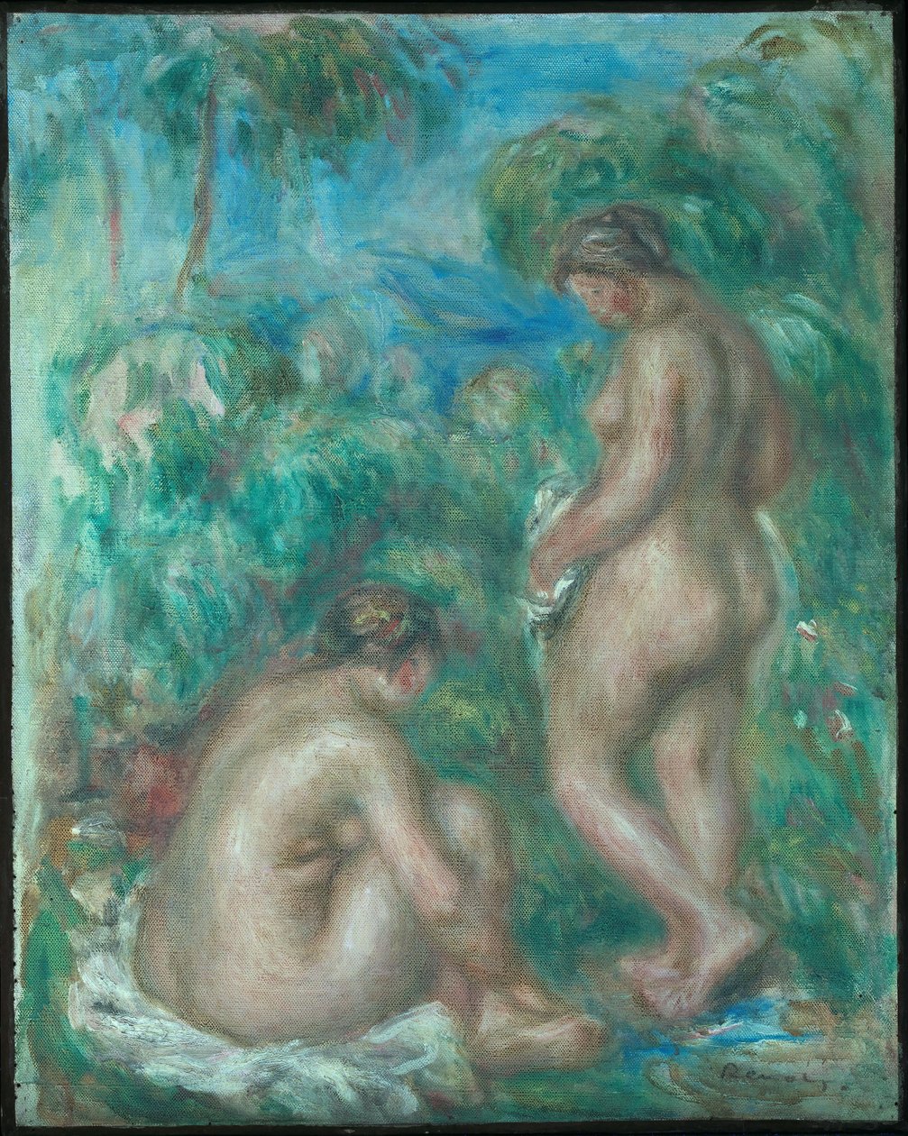 Žena koupání od Pierre Auguste Renoir