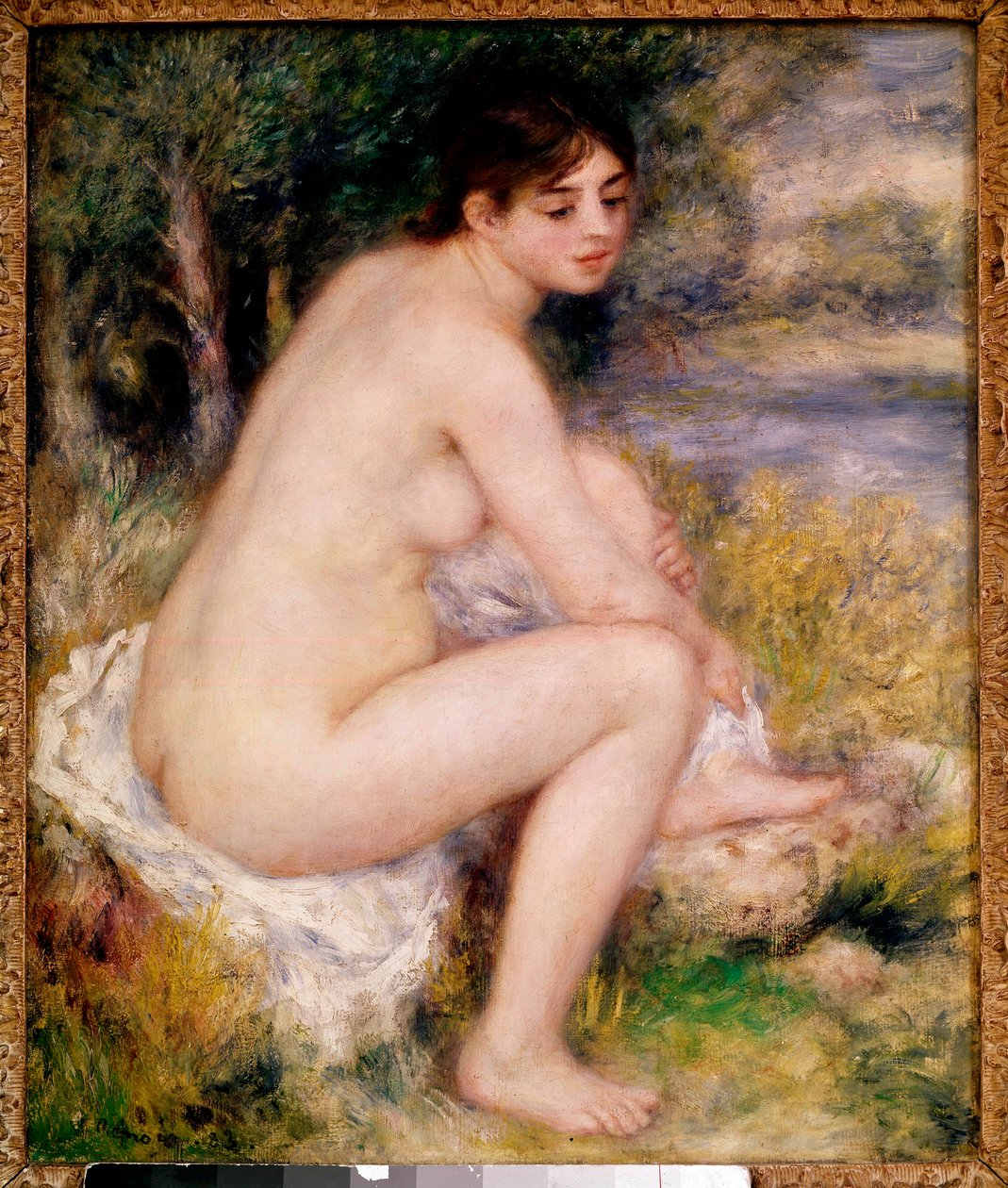 Akt ženy v krajinomalbě od Pierra Auguste Renoira (1841-1919) 1883 Paříž, Musee d