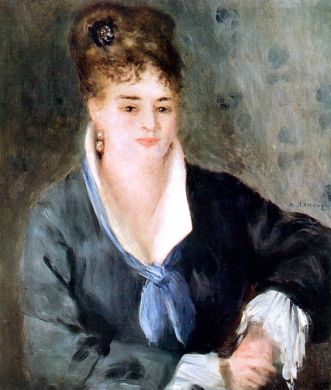 Žena v černém, 1876 od Pierre Auguste Renoir