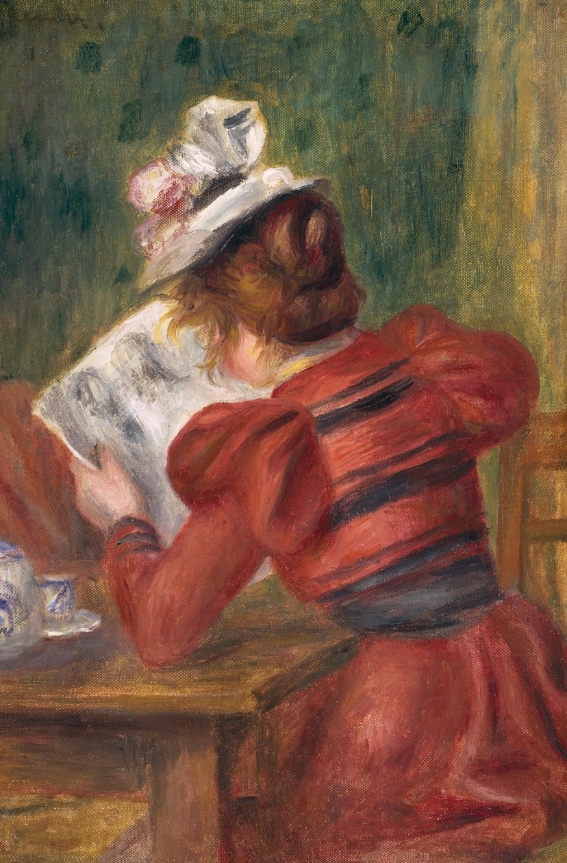 Young Girl Reading, 1897 od Pierre Auguste Renoir