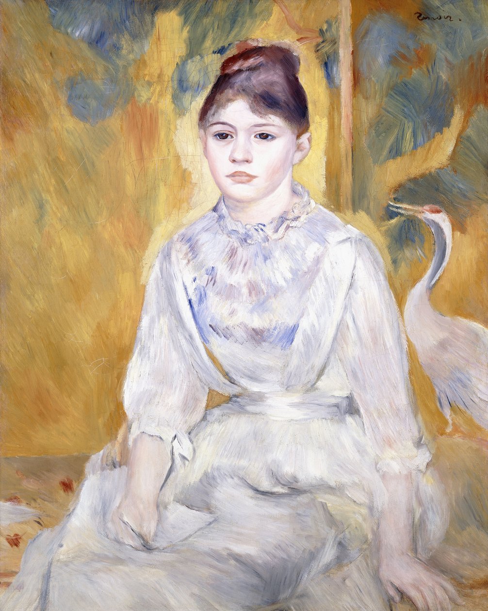 Mladá dívka s labutí, 1886 od Pierre Auguste Renoir