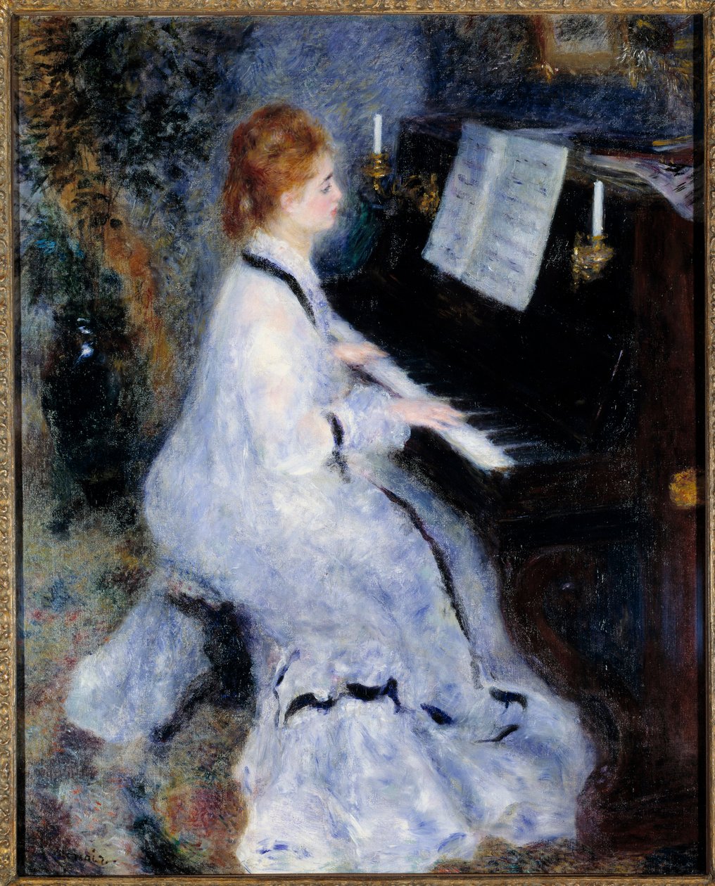 Mladá žena u klavíru od Pierre Auguste Renoir