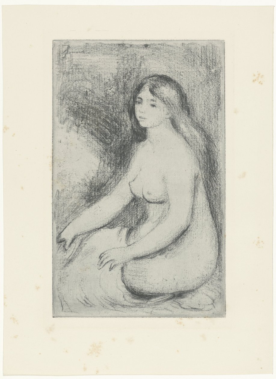 Sedící nahá žena Asistence Baigneuse od Pierre Auguste Renoir