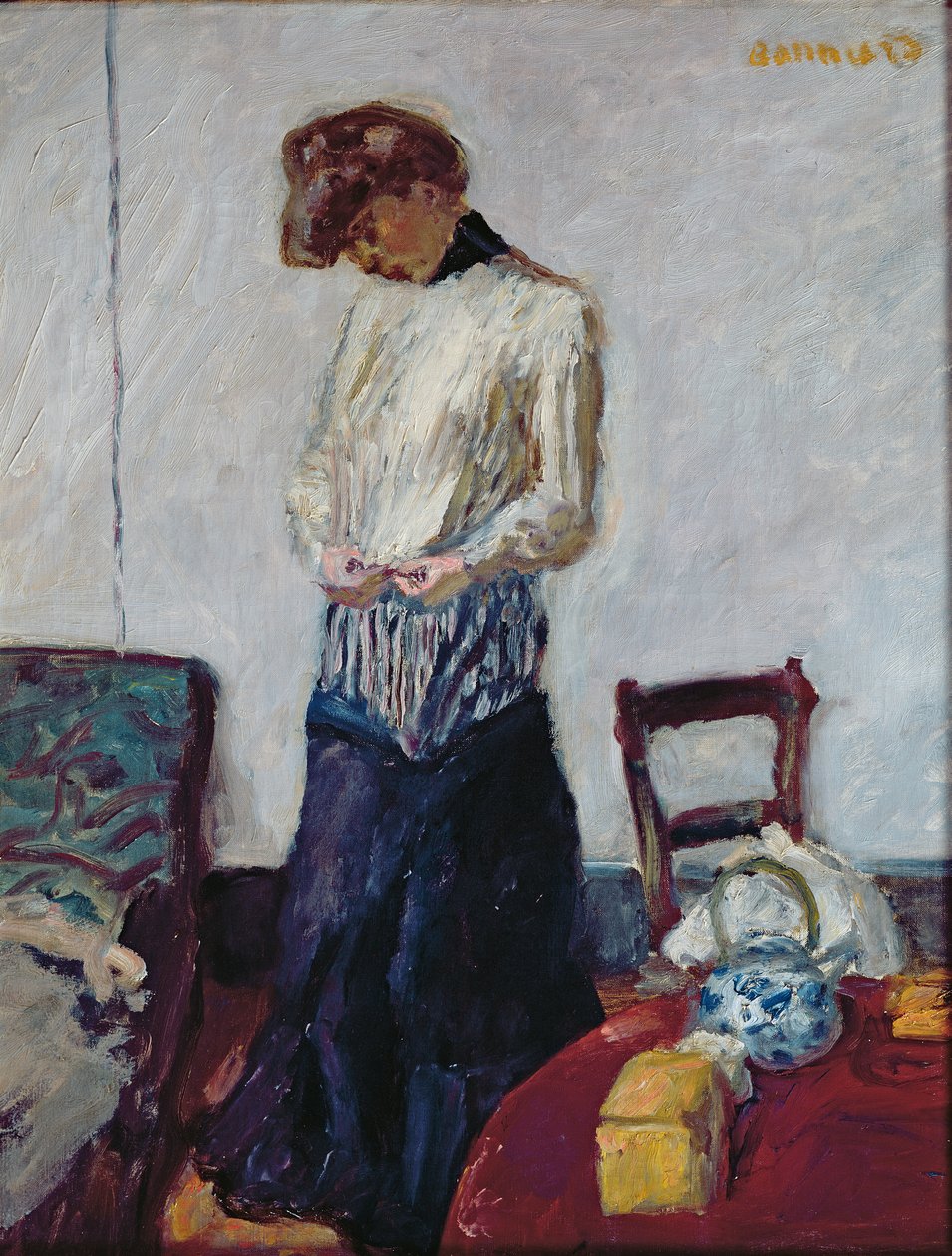 Žena se svléká od Pierre Bonnard