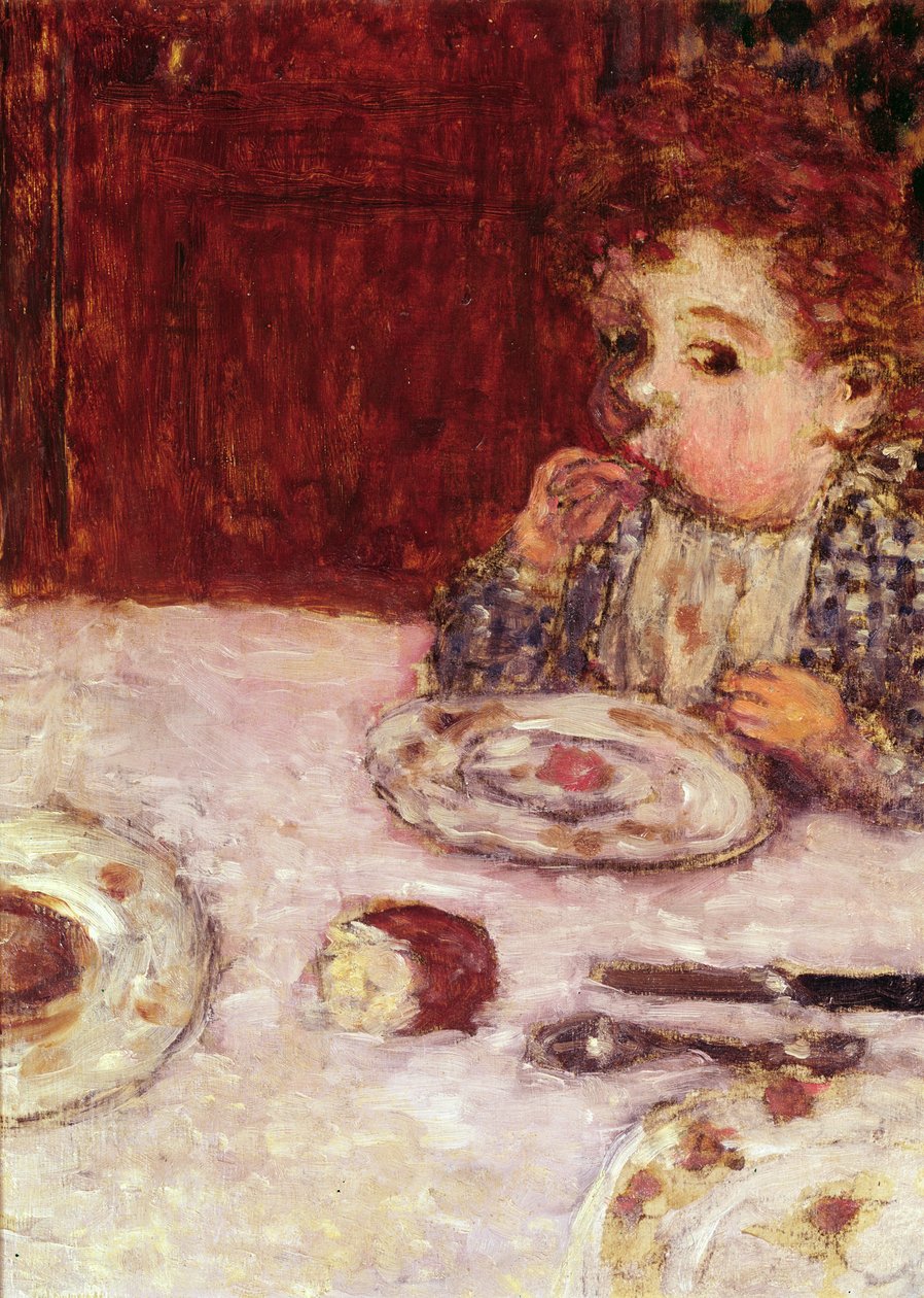 Dítě u stolu, kolem roku 1897 (olej na plátně) od Pierre Bonnard