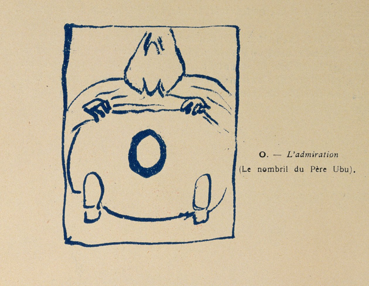 Obdiv - pupek Pere Ubu, z abecedy Pere Ubu od Pierre Bonnard