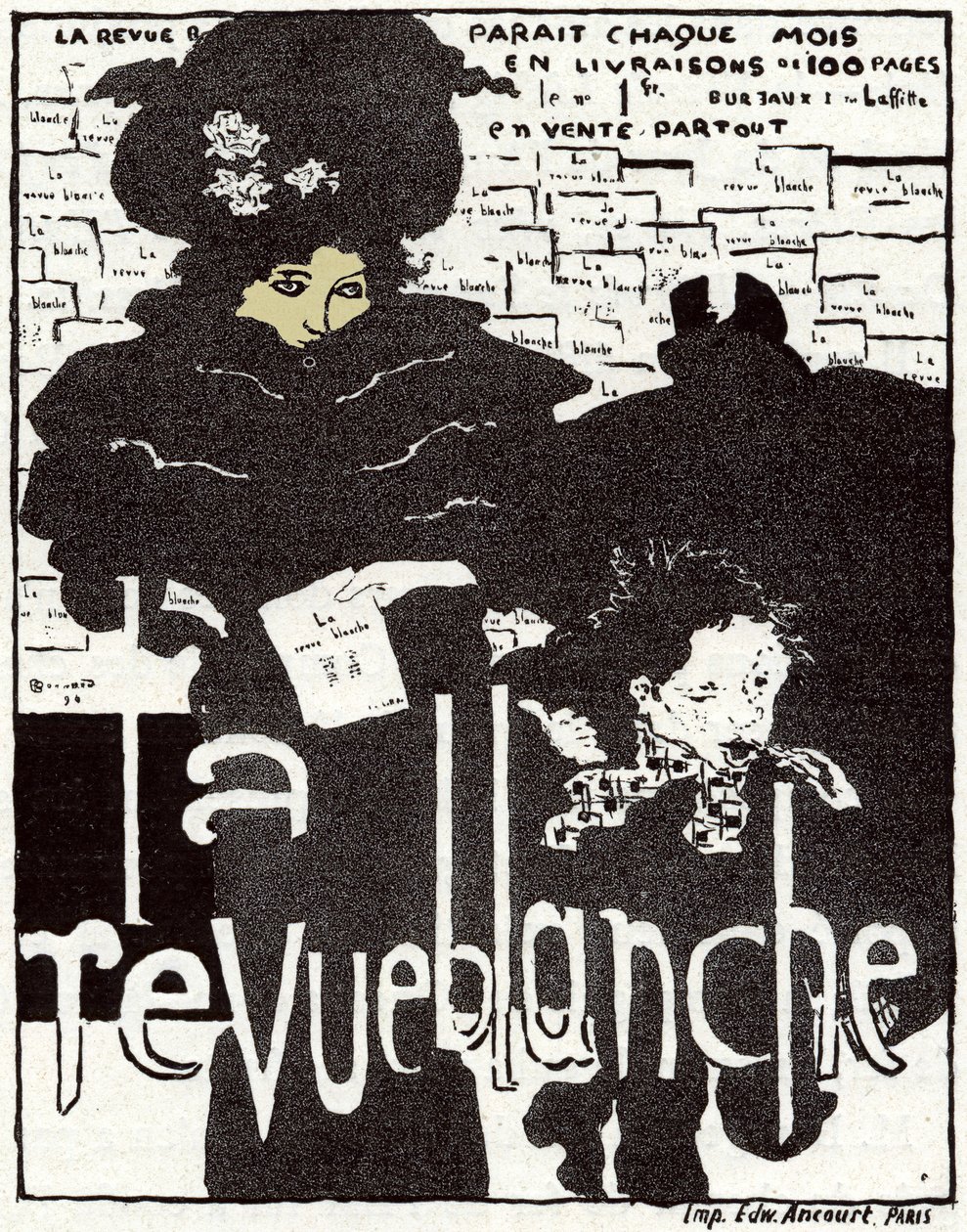 Umění. Revue Blanche. Plakát Pierre Bonnard, Francie od Pierre Bonnard