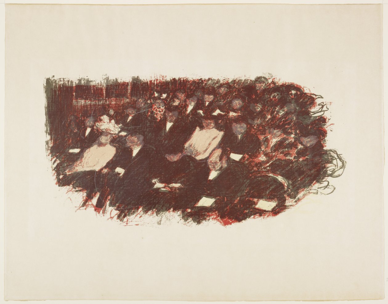 Divadlo Au, c. 1897-1898 (publikováno 1899) od Pierre Bonnard