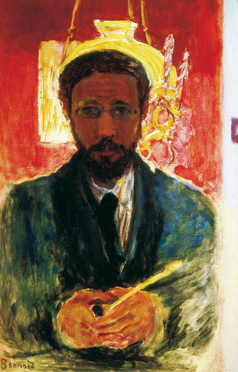 Autoportrét s dýmkou. 1908 od Pierre Bonnard