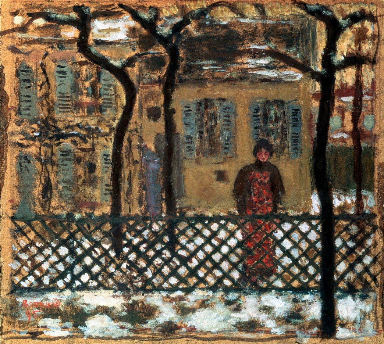 Za plotem, 1895. od Pierre Bonnard