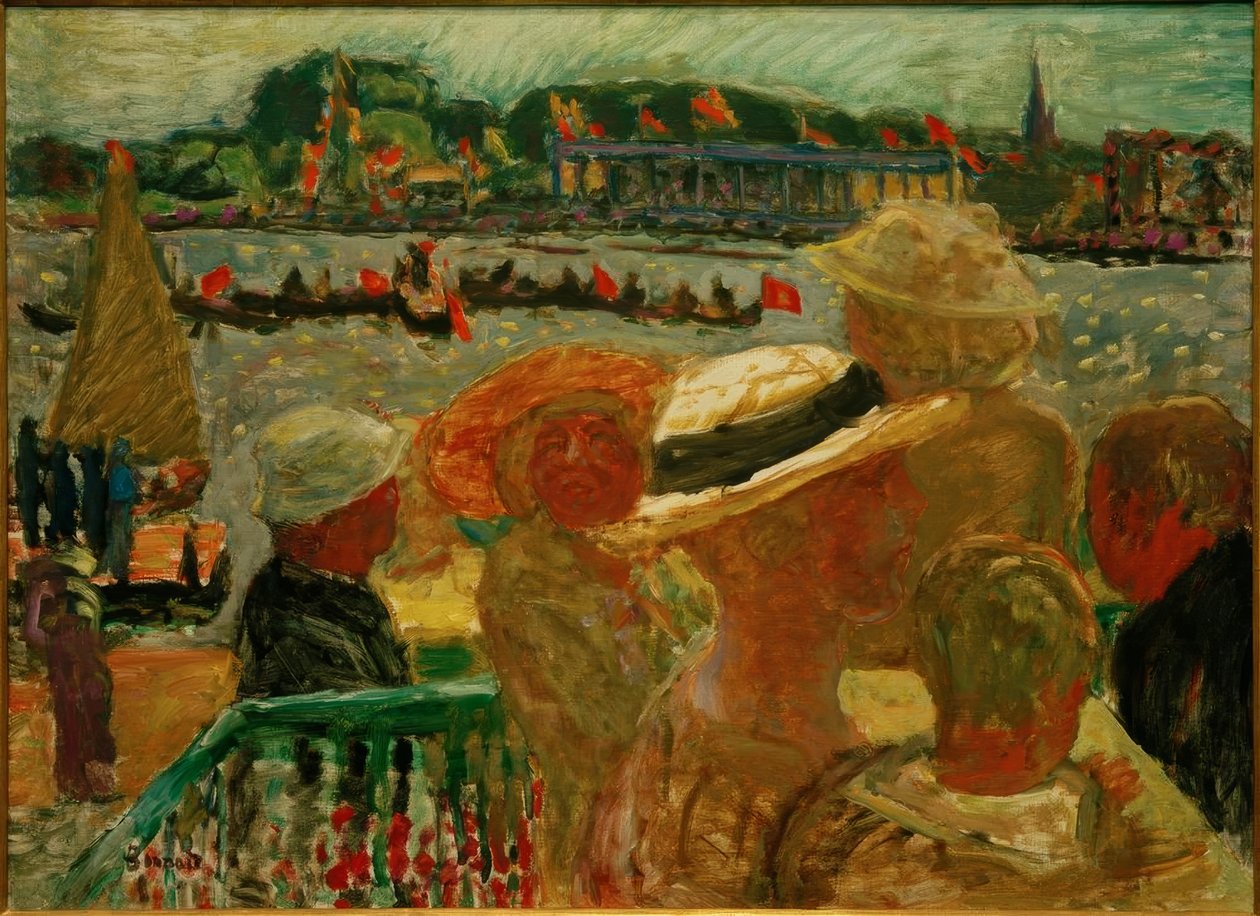 Pohled z Uhlenhorster Fährhausu na Vnější Alster se St. Johannis od Pierre Bonnard