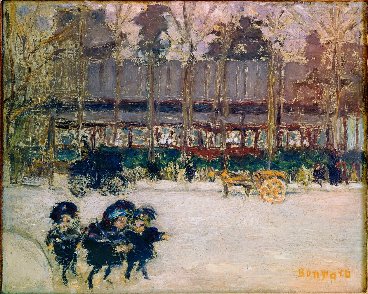 Boulevard de Clichy, tři děti Obraz Pierre Bonnard od Pierre Bonnard