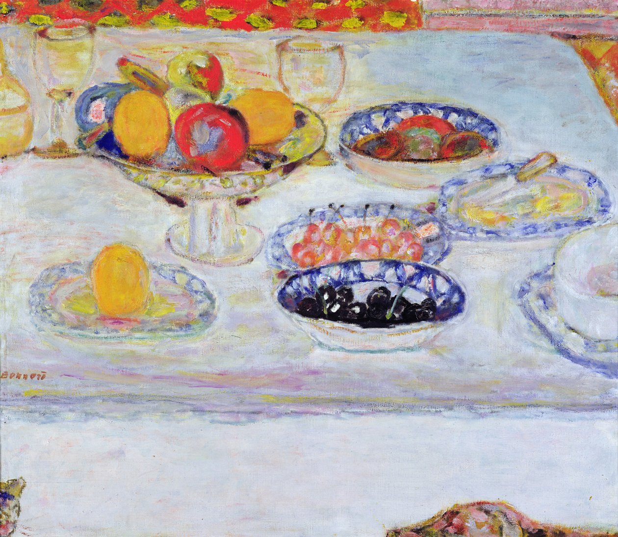 Mísa a talíře s ovocem, 1930-32 od Pierre Bonnard