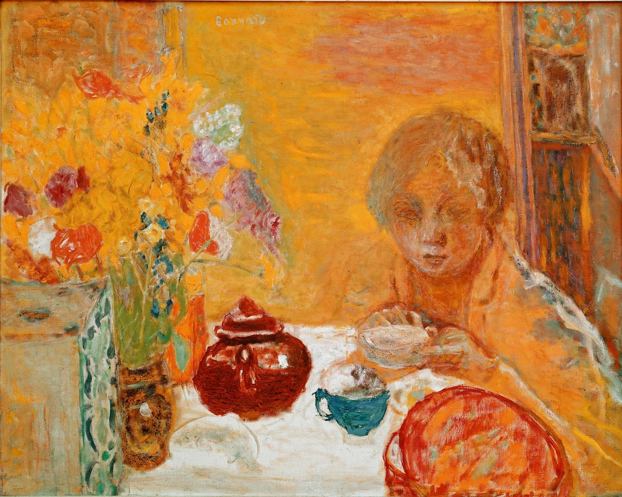 Snídaně od Pierra Bonnarda (1867-1947) kolem roku 1932 od Pierre Bonnard