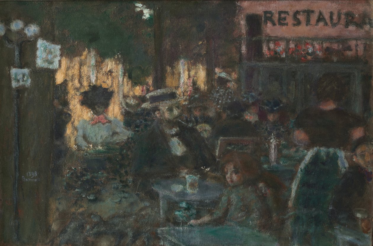 Kavárna terasa od Pierre Bonnard