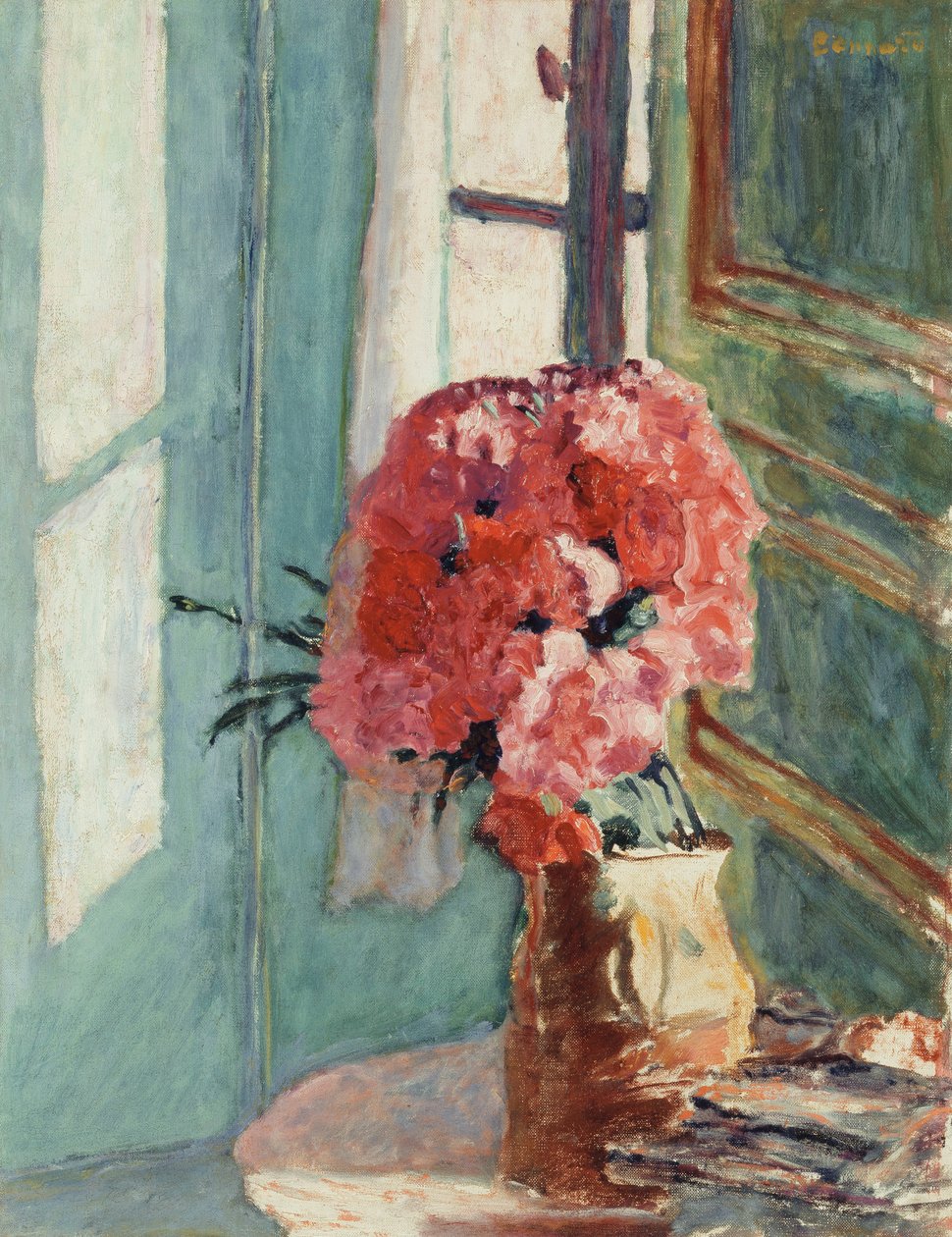 Karafiáty, kolem roku 1921 (olej na plátně) od Pierre Bonnard