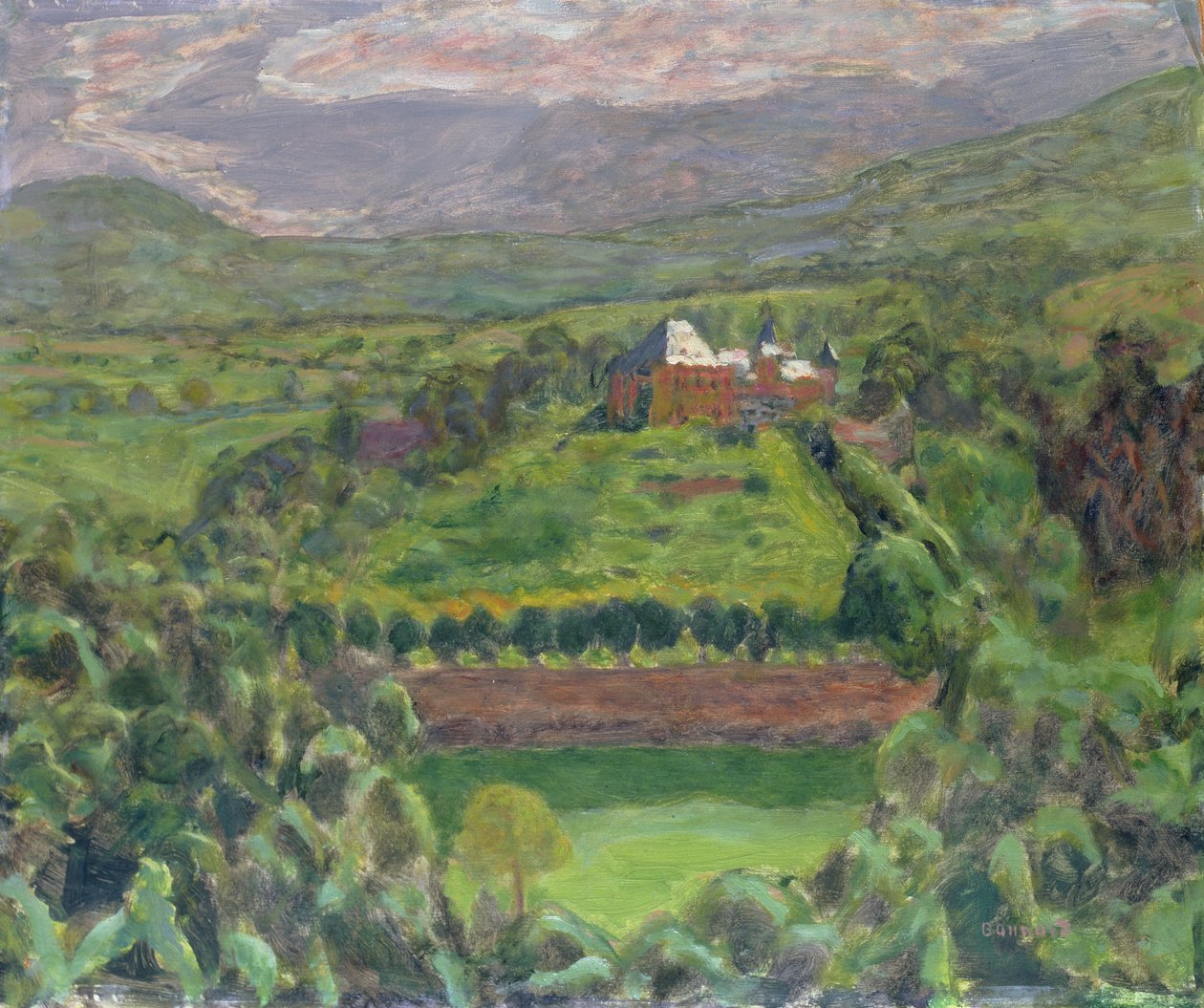 Chateau dUriage, 1918 (olej na kartonu) od Pierre Bonnard