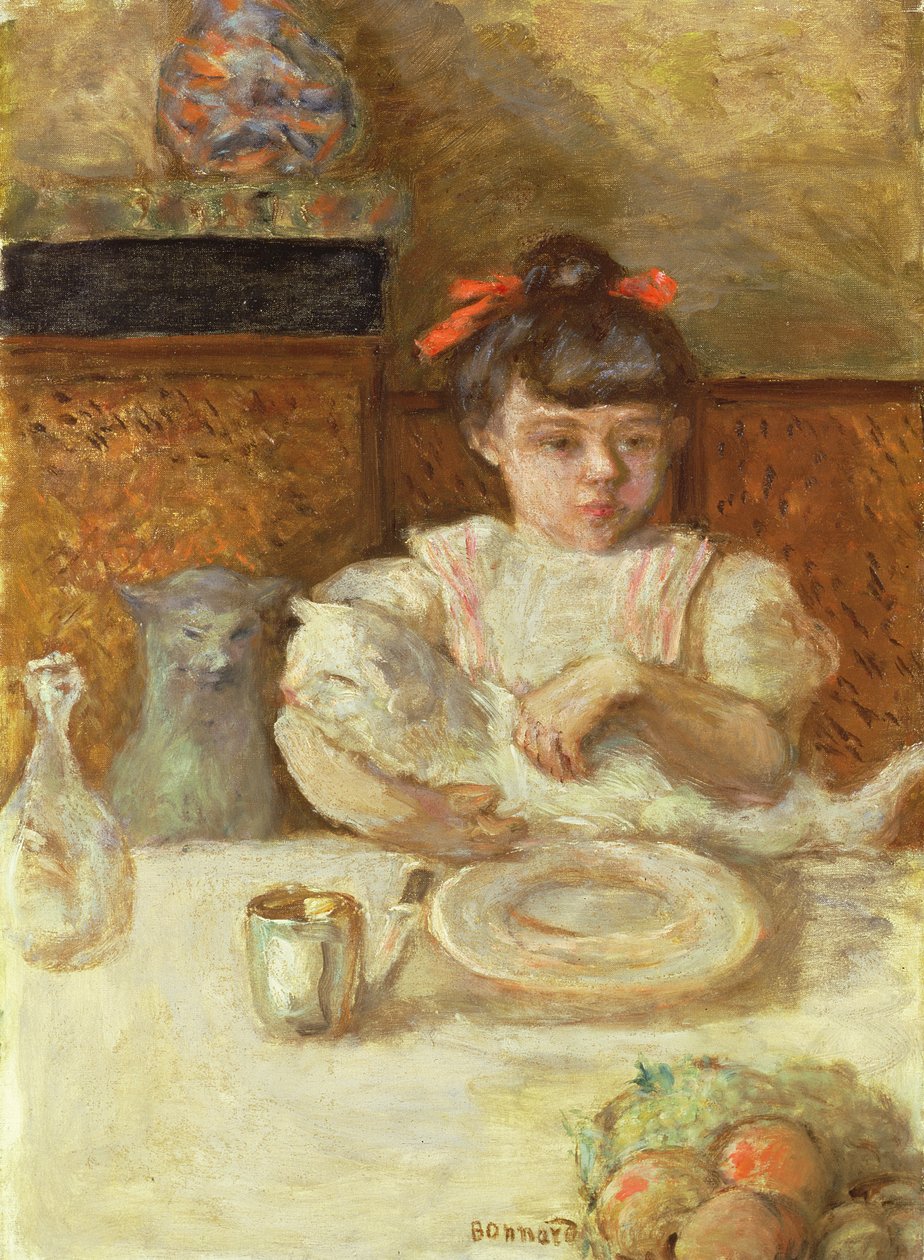 Dítě s kočkami, kolem roku 1906 (olej na plátně) od Pierre Bonnard