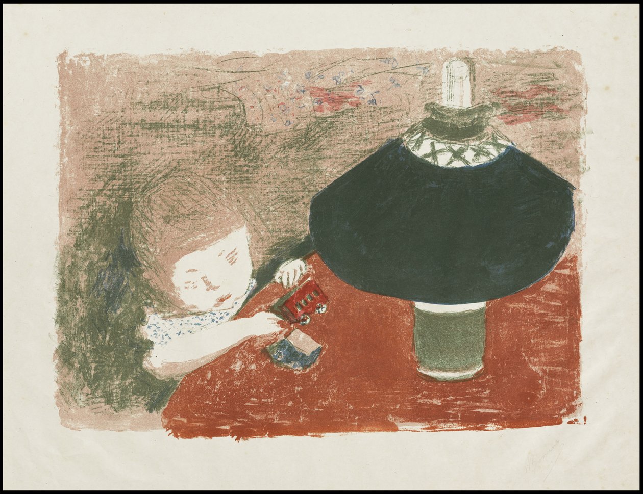 Dítě s lampou od Pierre Bonnard