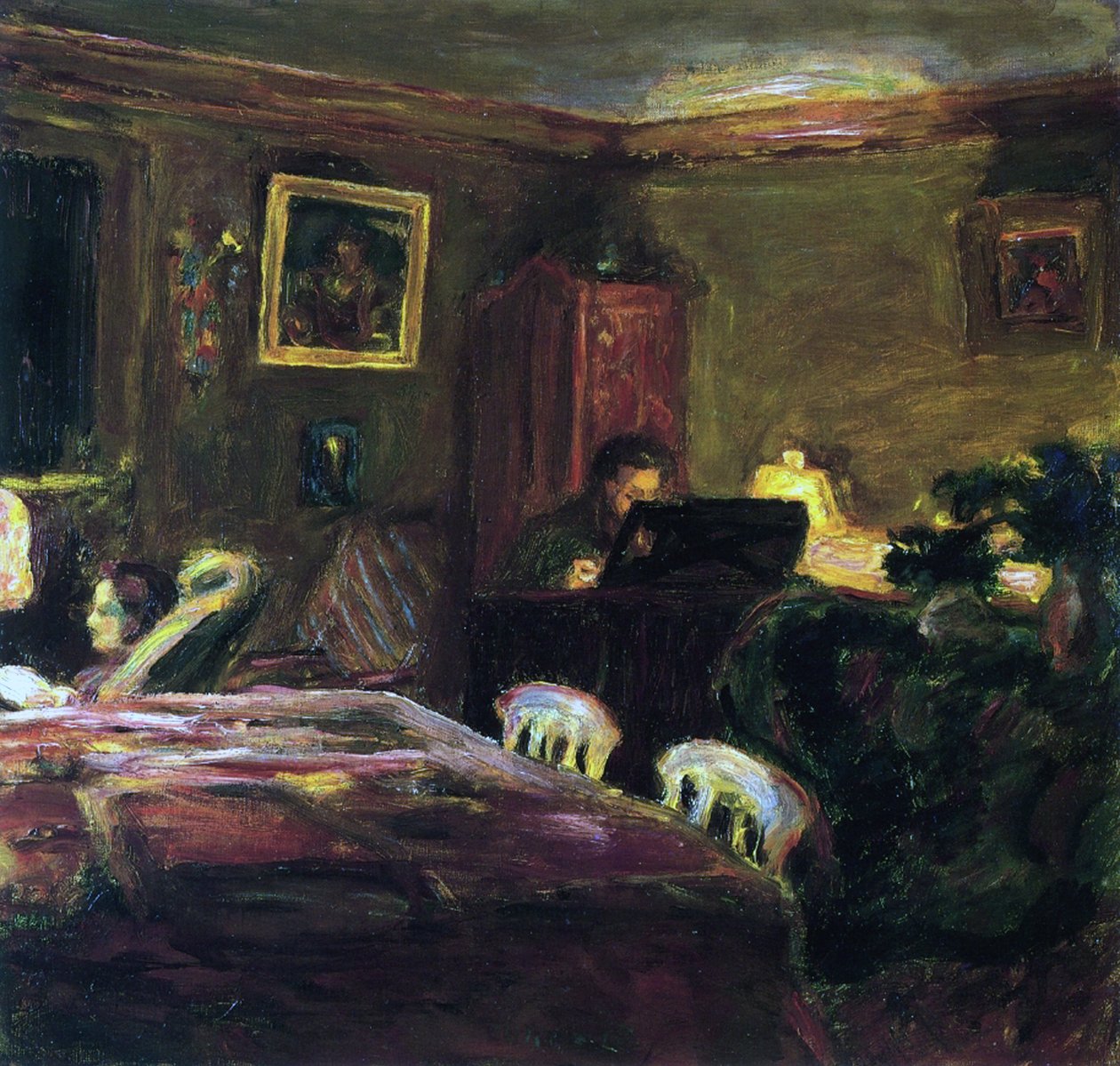 Claude Terrasse u klavíru od Pierre Bonnard