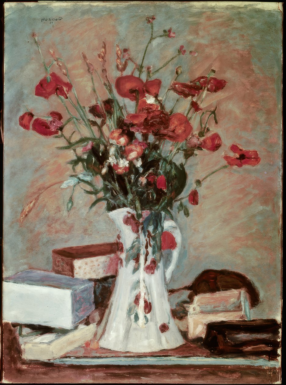 Vlčí máky a trávy od Pierre Bonnard