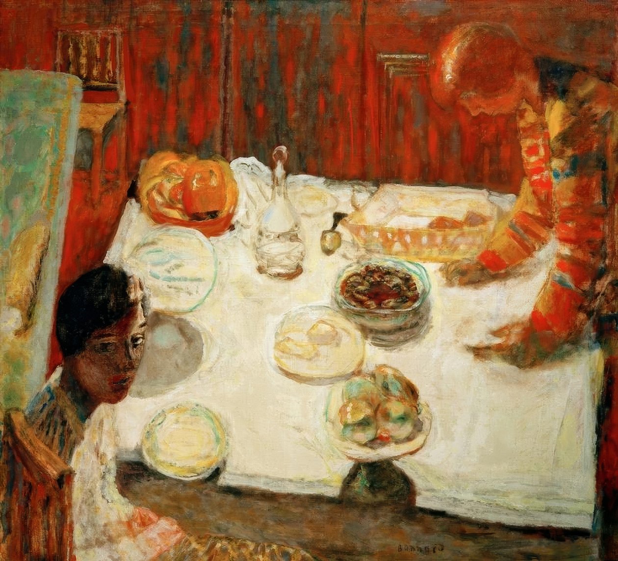 Bílý ubrus od Pierre Bonnard