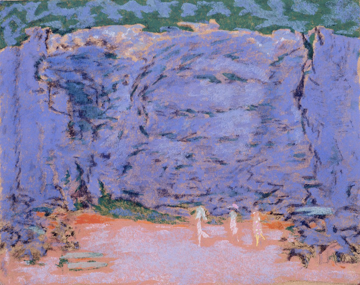 Návrh jevištní výpravy pro Jeux, balet Clauda Debussyho (1862-1918) (křída na barevném papíře) od Pierre Bonnard