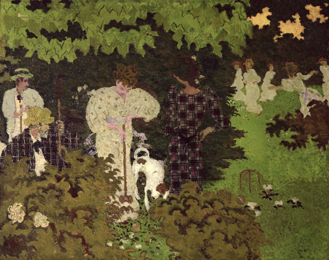 Soumrak nebo kroket, 1892 od Pierre Bonnard