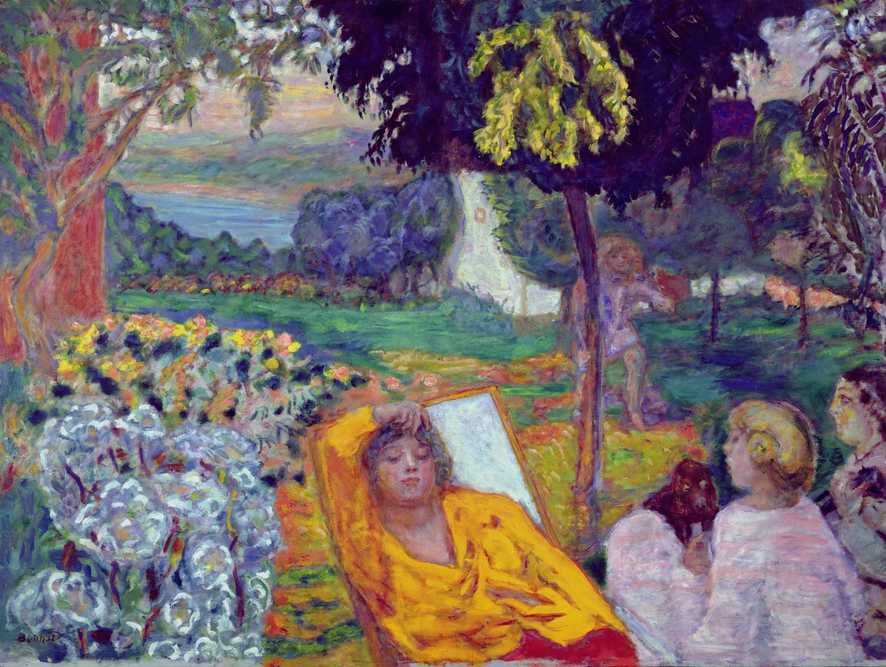 Večer (nebo Siesta nebo V jižní zahradě) 1914 od Pierre Bonnard