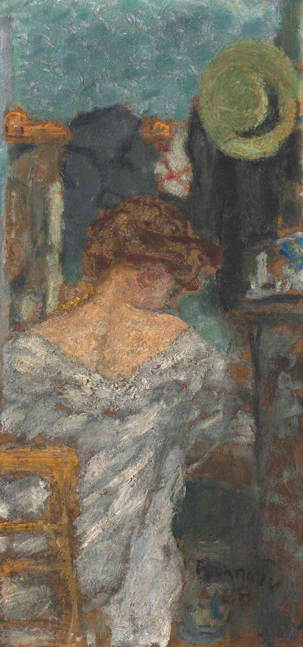 Sedící žena, záda od Pierre Bonnard