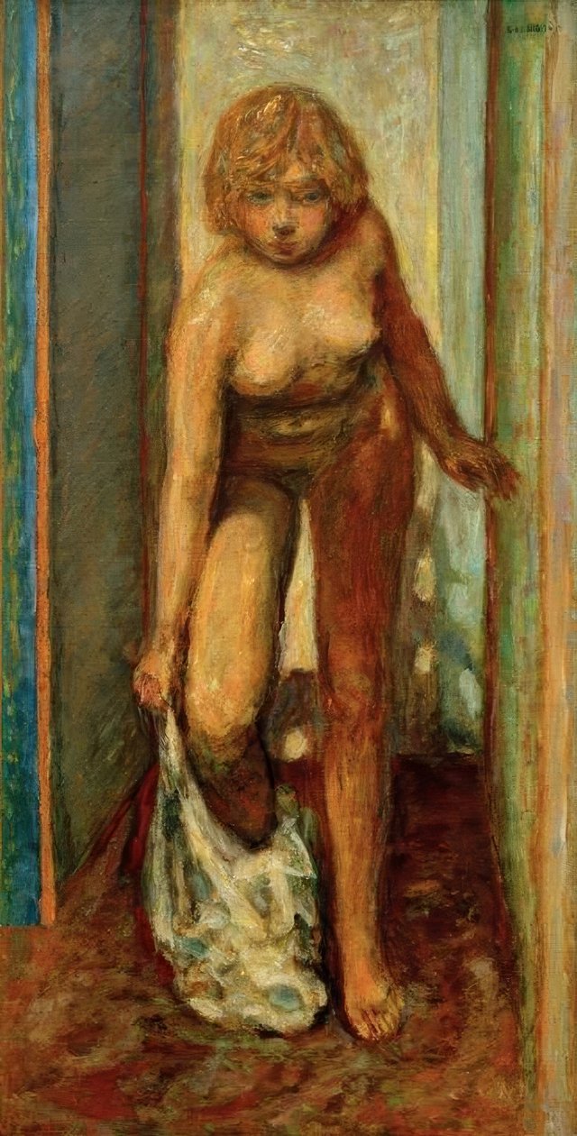 Femme se déshabillant (Hledá se svlékající se žena) od Pierre Bonnard