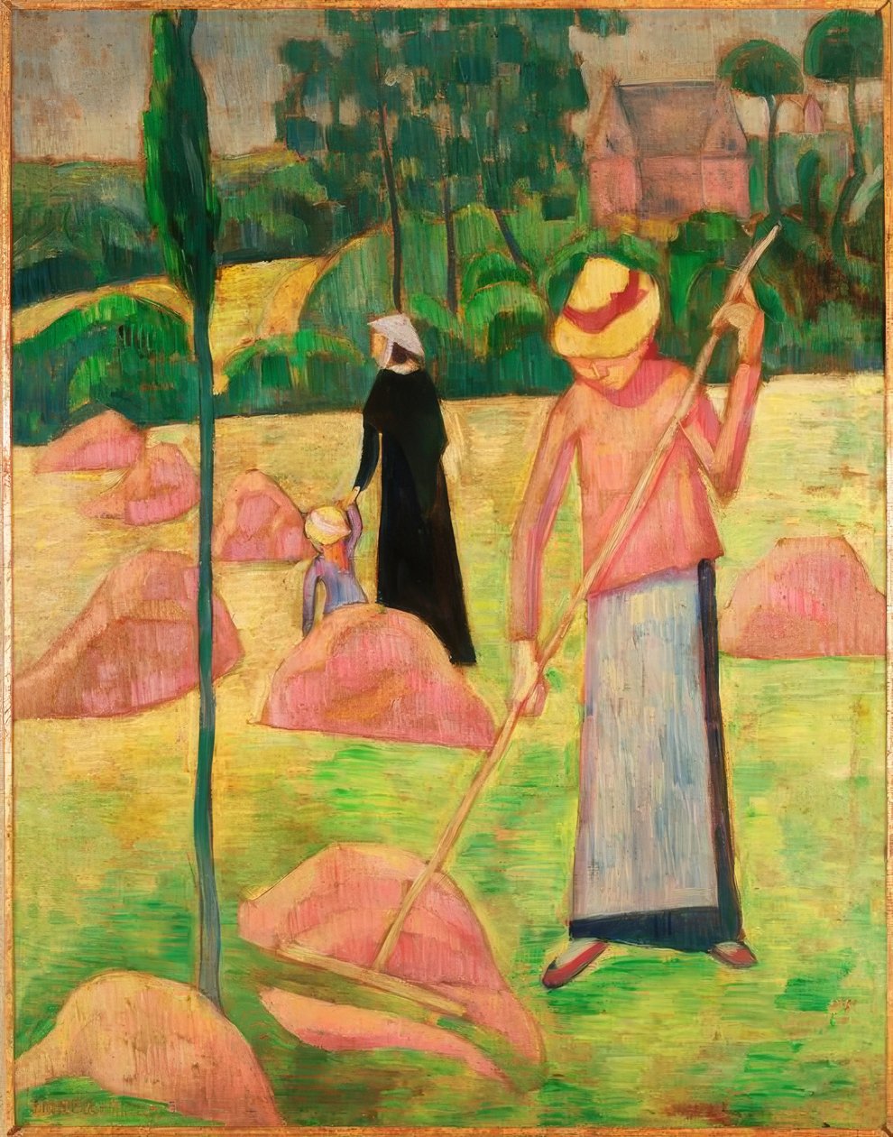 Žena s hráběmi od Pierre Bonnard