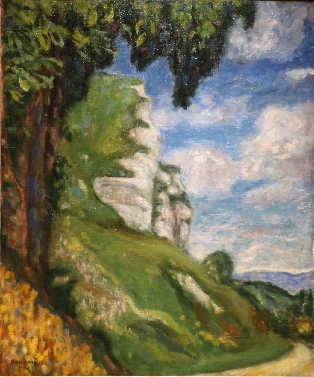 Francouzsky: Les falaises de Saint-Adrion od Pierre Bonnard