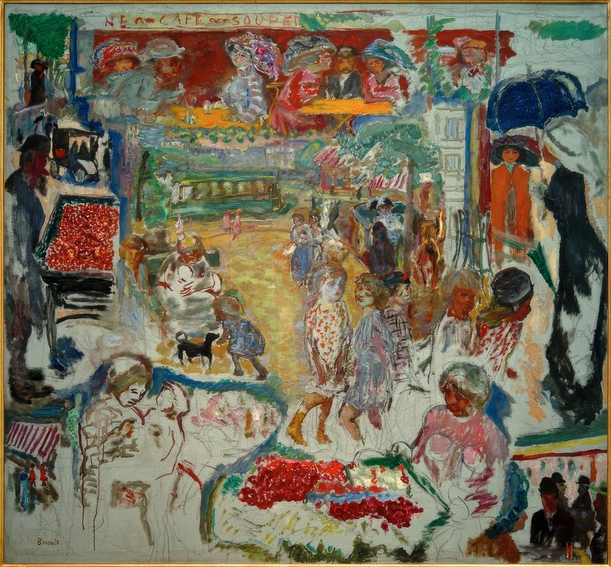 Skvělá dekorace, pouliční scéna od Pierre Bonnard