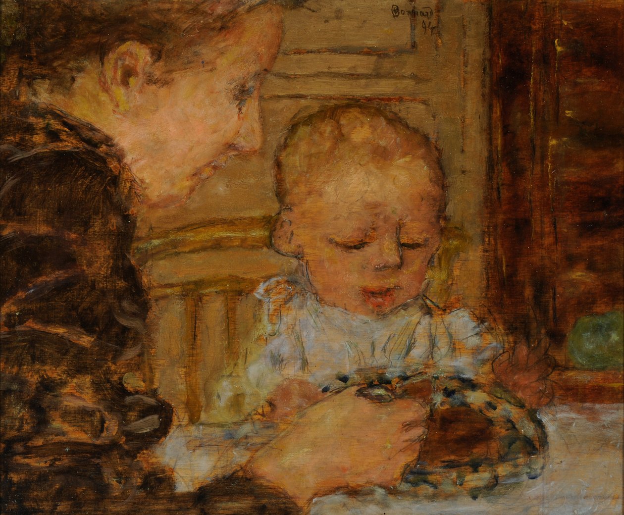 Babička a dítě od Pierre Bonnard