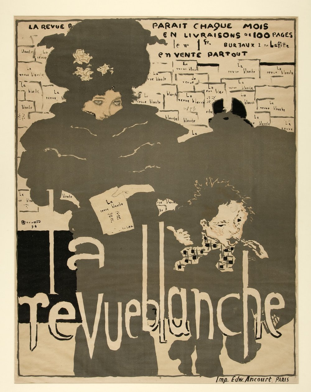 The White Review, pub. 1894 (barevné lito) od Pierre Bonnard