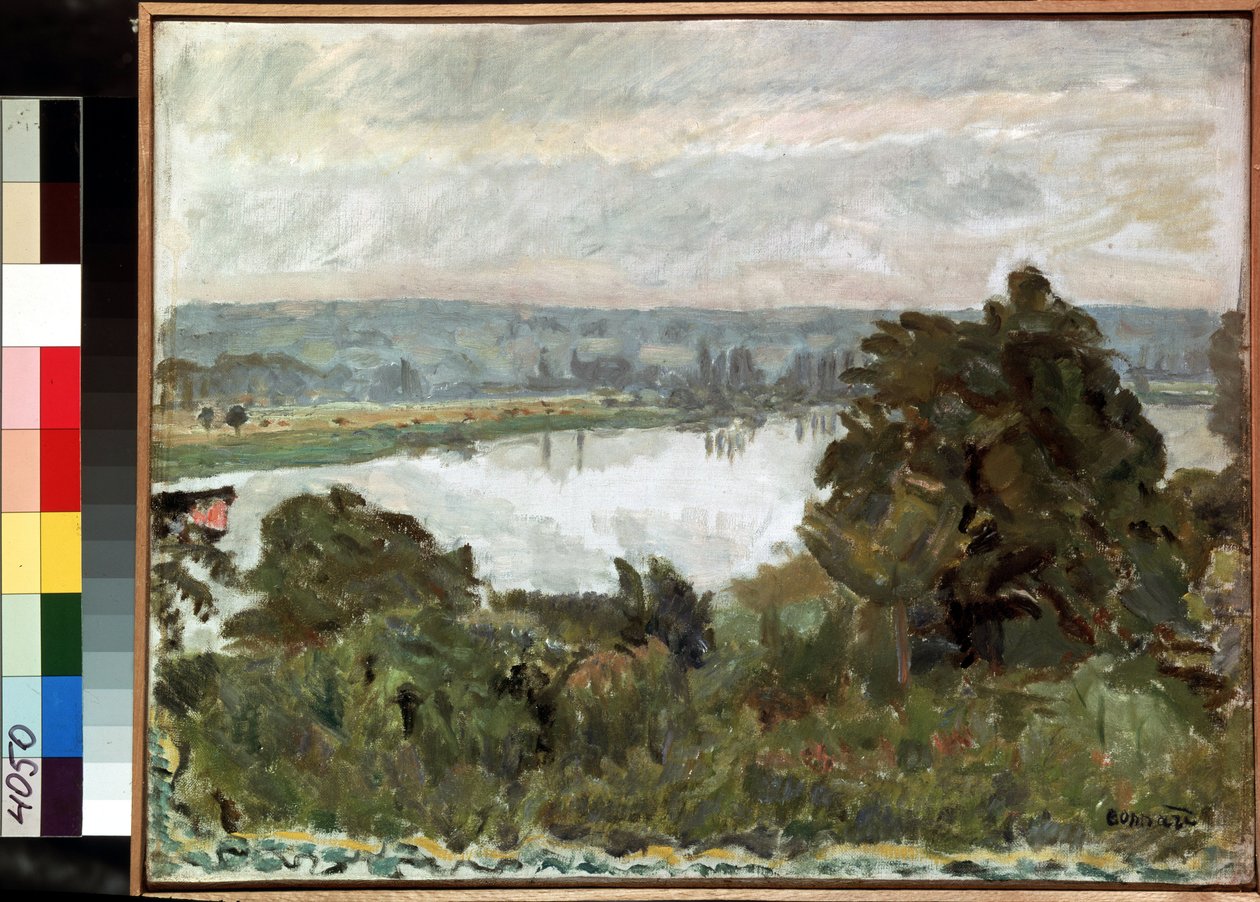 "Seina u Vernonu"" (Seina u Vernonu) Malba Pierra Bonnarda (1867-1947) 1911 Rozměr 41x52 cm Muzeum Ermitáž, Petrohrad (Saint-Petersburg) od Pierre Bonnard