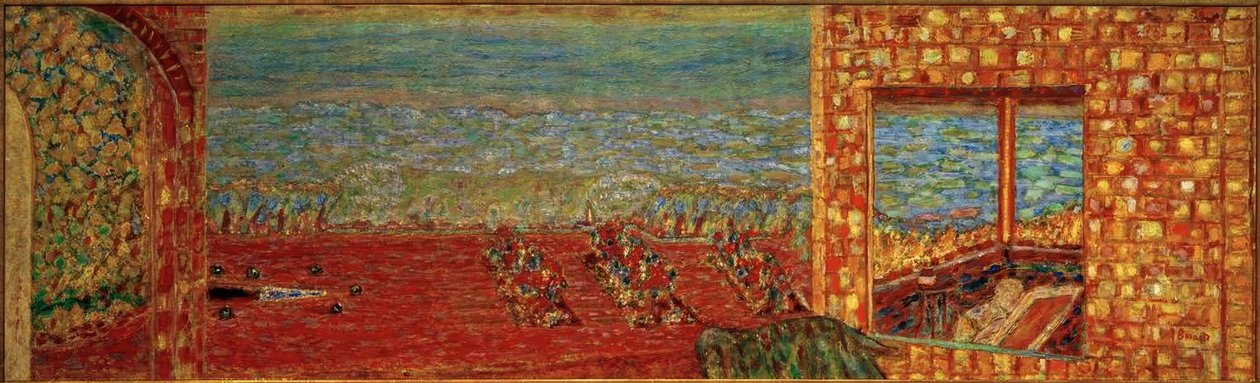 Slunná terasa od Pierre Bonnard