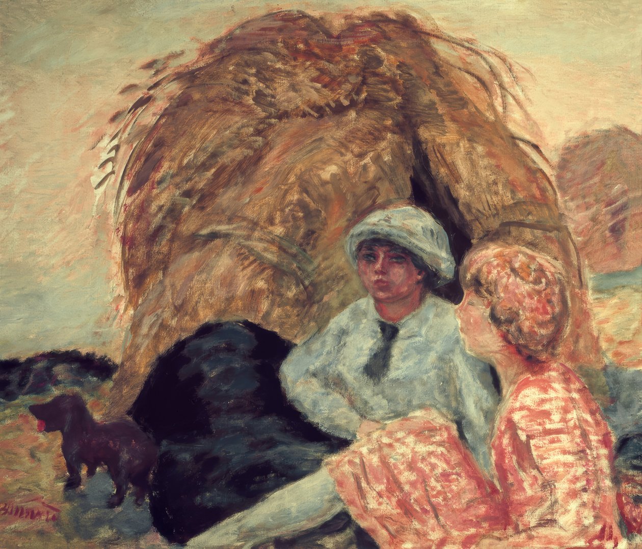 Brusný kámen (madame Marthe Bonnard a její přítel) od Pierre Bonnard